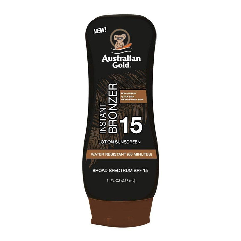Australian Gold Instant Bronzer Lotion Spf 15, 8 Oz