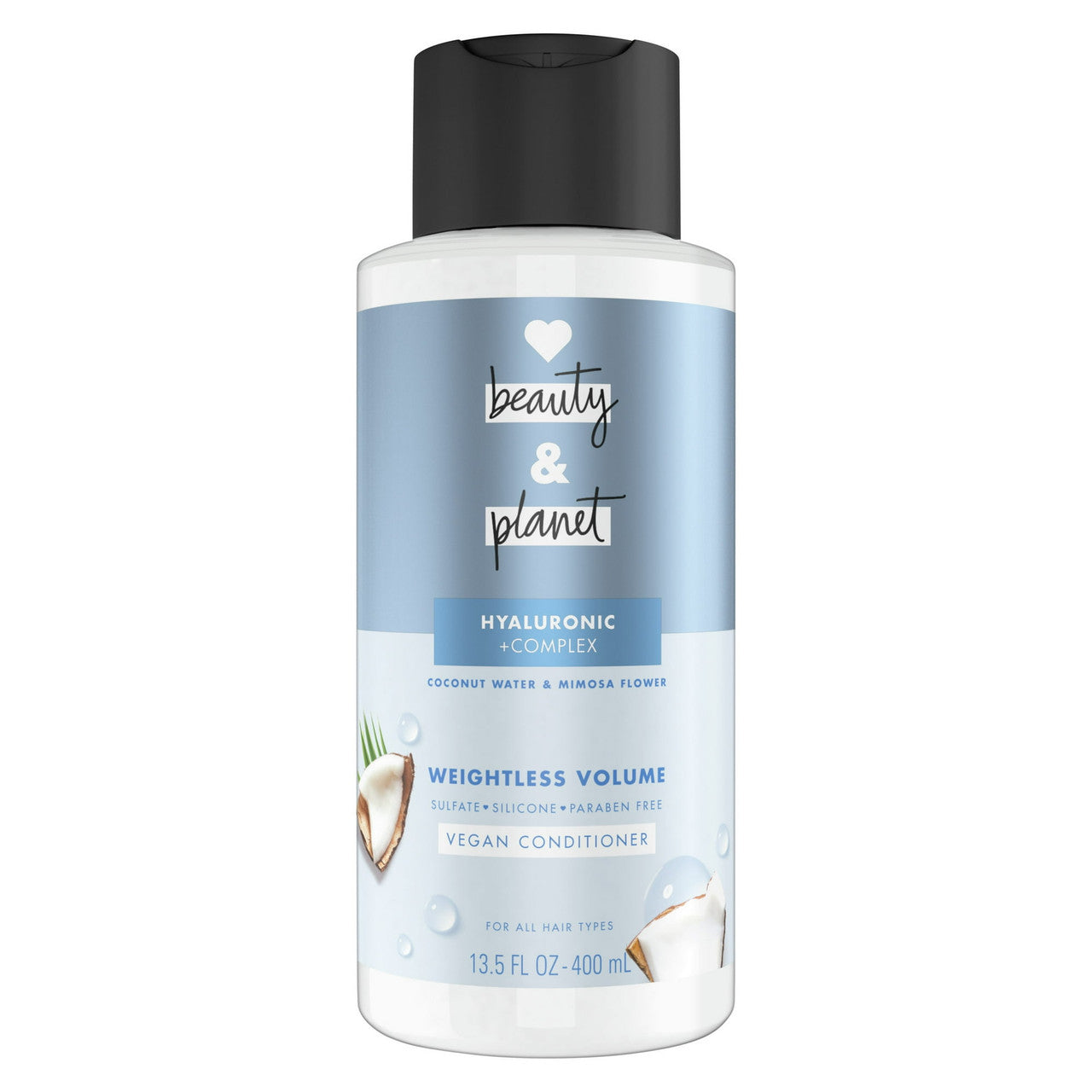 Love Beauty and Planet Volume and Bounty Conditioner, Coconut Water and Mimosa Flower, 13.5 Oz
