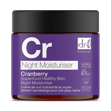 Dr Botanicals CR Night Moisturiser, Cranberry, 2 Oz