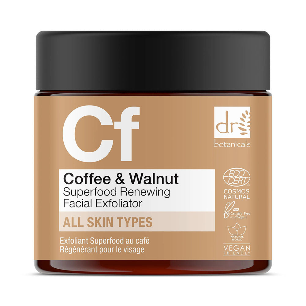 Dr Botanicals Coffee Superfood Renewing Facial Exfoliator, 2 Oz