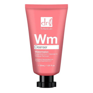 Dr Botanicals Watermelon Superfood 2-In-1 Cleanser and Makeup Remover, 1.01 Oz
