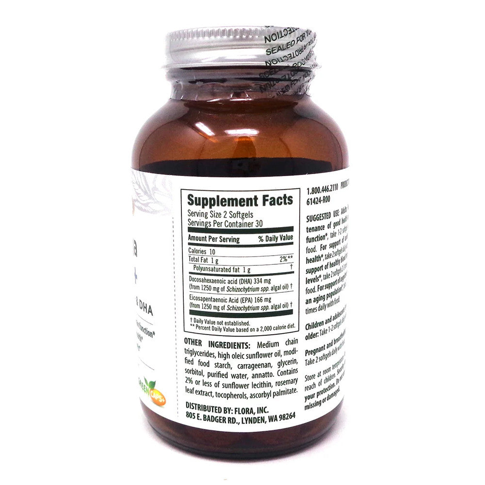 Flora Omega Brain Plus EPA and DHA Softgels, 60 Ea