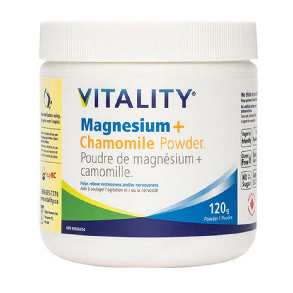 Vitality Magnesium Plus Chamomile Powder Helps Relieve Restlessness and Nervousness 120g