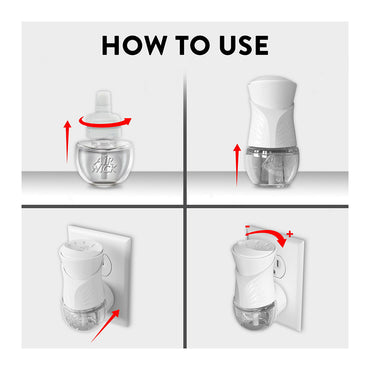 Air Wick Plug in Scented Oil 2 Refills Lush Honeysuckle And Raspberry, Essential Oils Air Freshener, 1 Ea