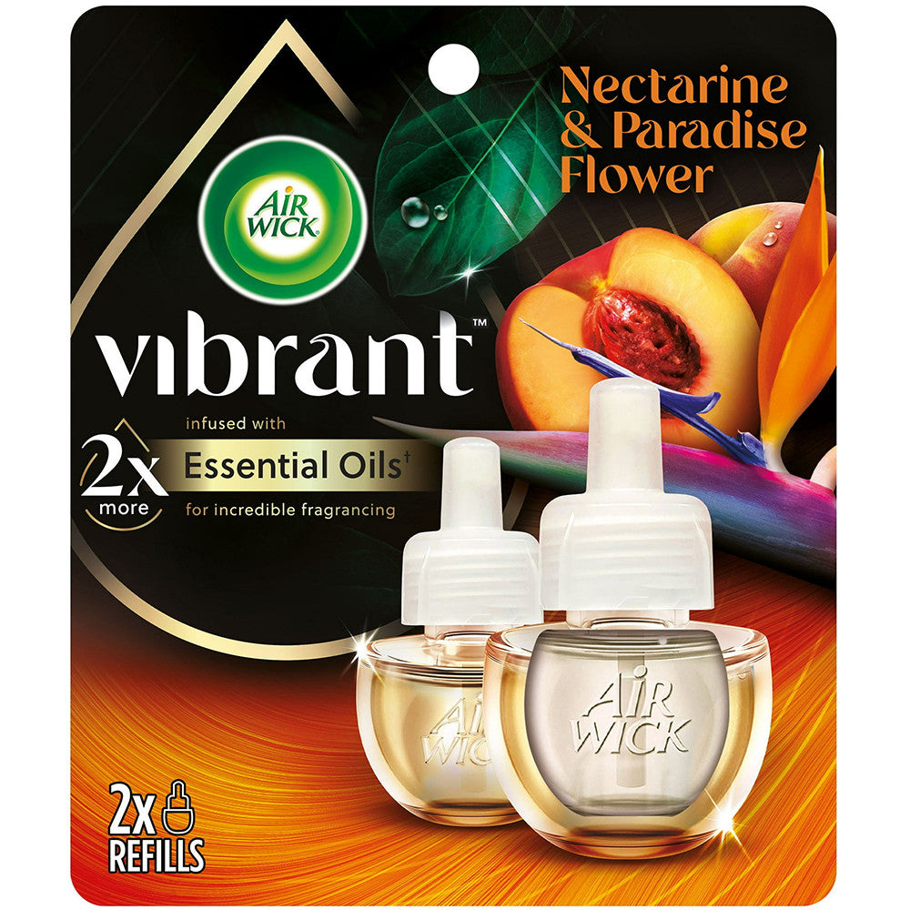 Air Wick Vibrant Plug in Scented Oil Refill, 2 Ea