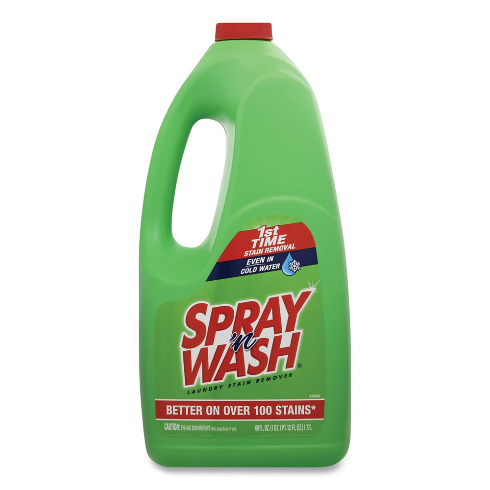 Spray n Wash Pre Treatment Laundry Stain Remover Refill Liquid Formulated Powerful Stain Fighting Ingredients 60Oz (1.77L)