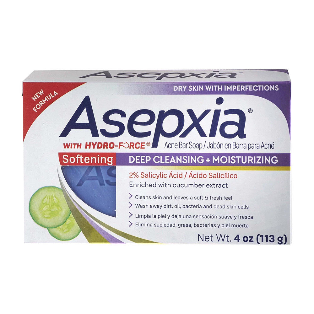 Asepxiz Moisturizing and Deep Cleansing Acne Bar Soap, 4 Oz