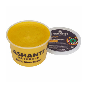 Ashanti Naturals Yellow Creamy Raw Shea Butter, 15 Oz