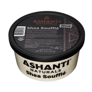 Ashanti Naturals Shea Souffle Whipped Shea Butter, Black Jack, 8 Oz