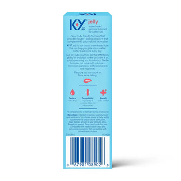K-Y Jelly Classic Water Based Personal Lubricant, 2 Oz