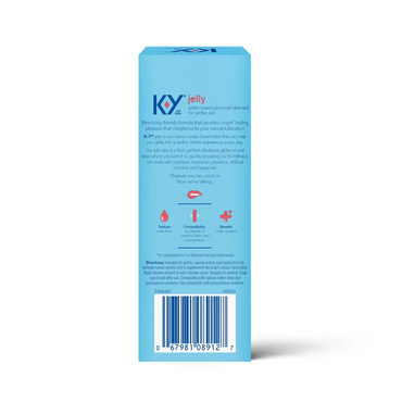 Ky Jelly Personal Lubricant, Gynecologists Recomended, 4 Oz