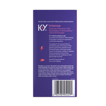 K-Y Intense Stimulates And Intensifies Pleasure Gel, 0.34 Oz