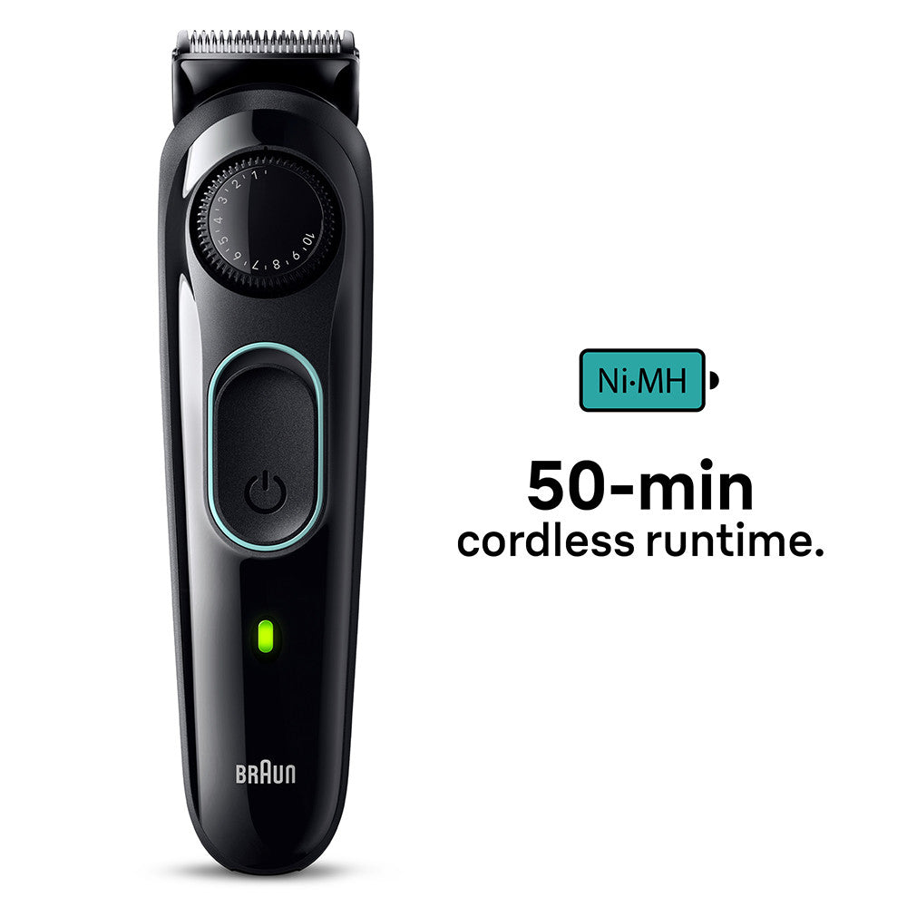 Braun Series 3 3430, 3-in-1 Electric Trimmer for Men, Black, 1 Ea