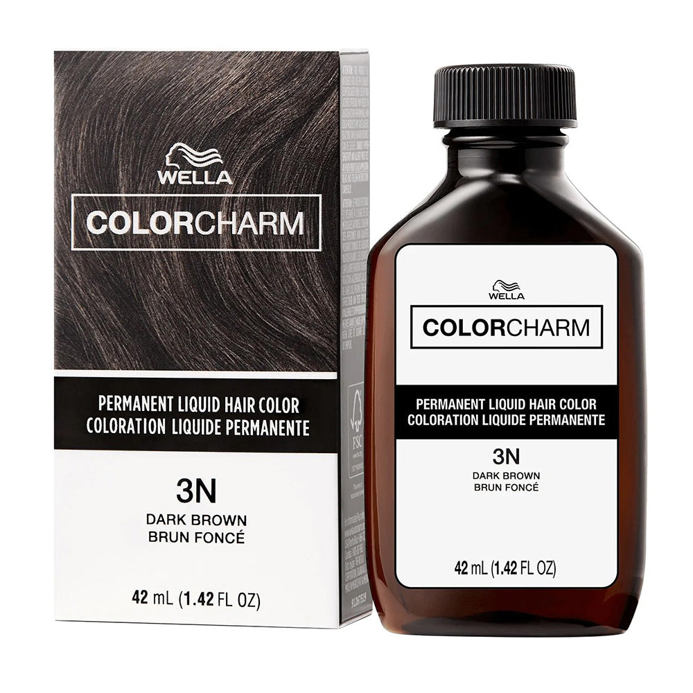 Wella ColorCharm Permanent Liquid Hair Color 3N Dark Brown 1.4Oz (42ml)
