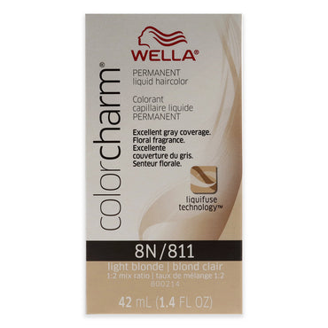 Wella Color Charm Liquid Hair Color 811 by 8N Light Blonde 1.4 oz