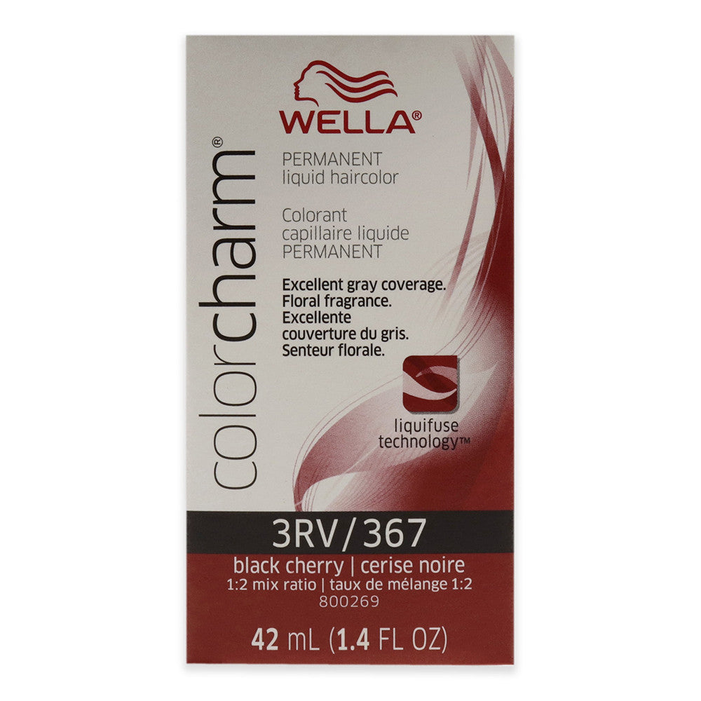 Wella Color Charm Liquid Hair Color 367 by 3RV Black Cherry, 1.4 Oz
