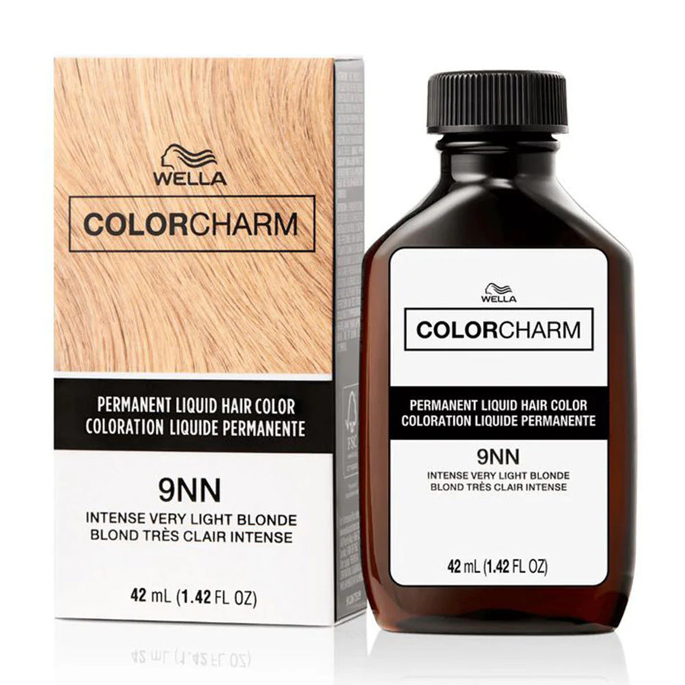 Wella ColorCharm Permanent Liquid Hair Color 9NN Intense Very Light Blonde Hair Color 1.4Oz (42ml)