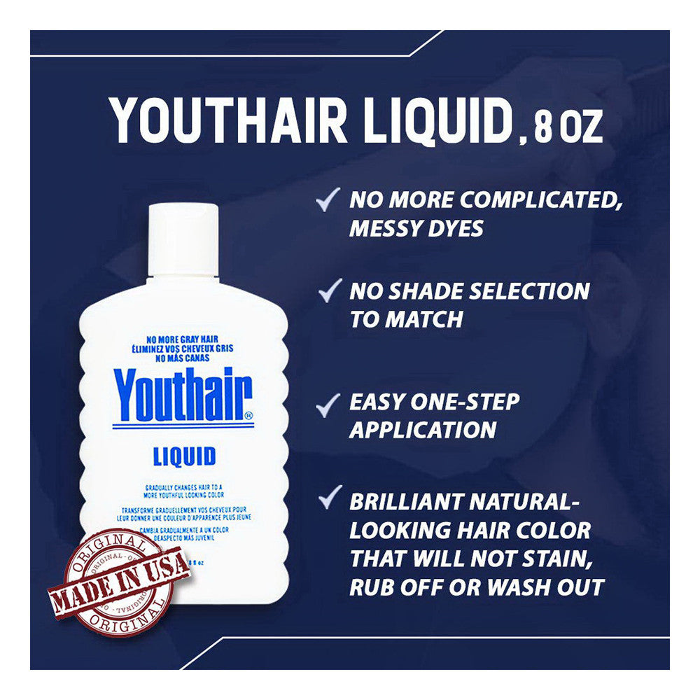 Youthair with Hair Conditioner & Groomer Liquid For Men, 8 Oz