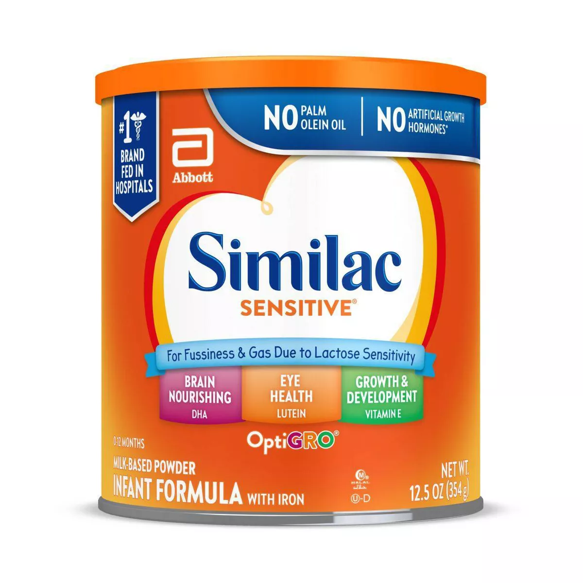 Similac Sensitive Powder Baby Formula, 12.5 Oz