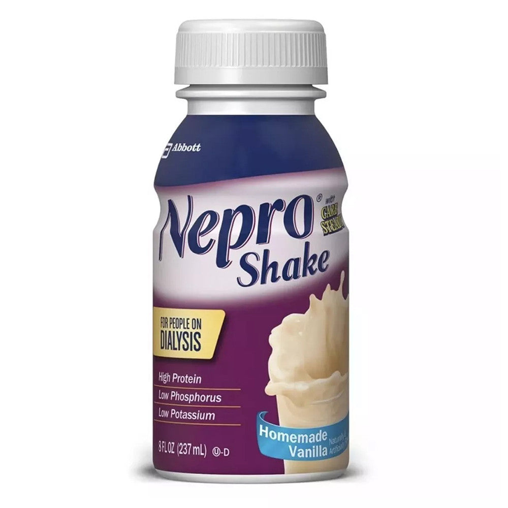 Nepro Carbsteady Therapeutic Nutrition Vanilla Shake for People on Dialysis, 8 Oz, 24 Pack