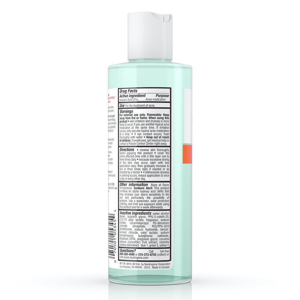 Neutrogena Oil-Free Acne Stress Control Triple-Action Toner - 8 Oz