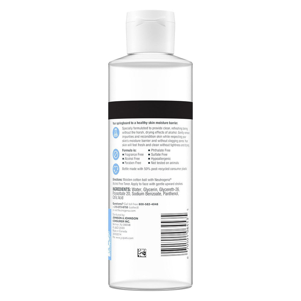 Neutrogena Alcohol Free Daily Facial Toner, 8 Oz