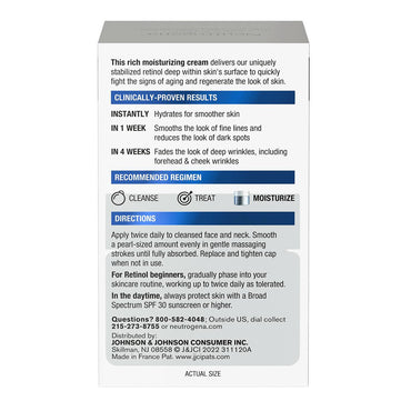 Neutrogena Rapid Wrinkle Repair Regenerating Cream, 1.7 oz