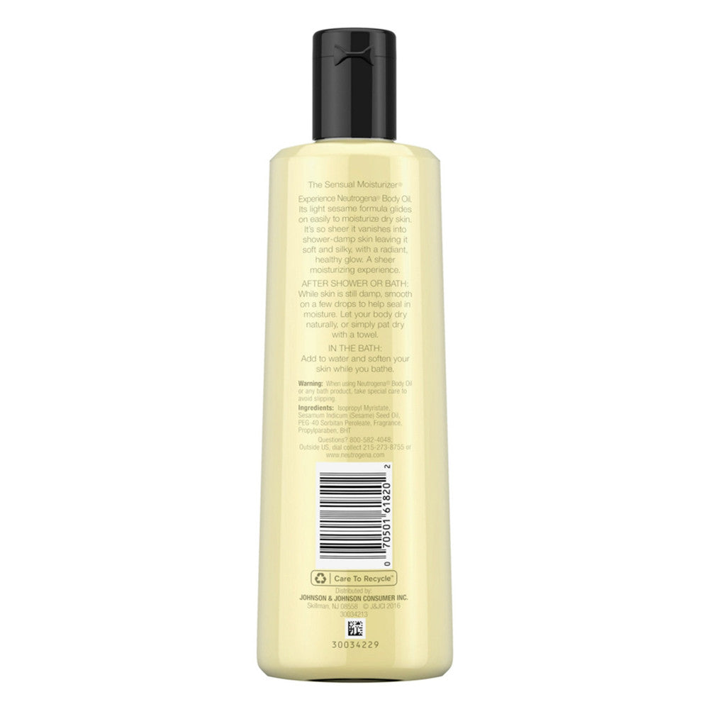Neutrogena Body Oil Light Sesame Formula Original, 8.5 Oz