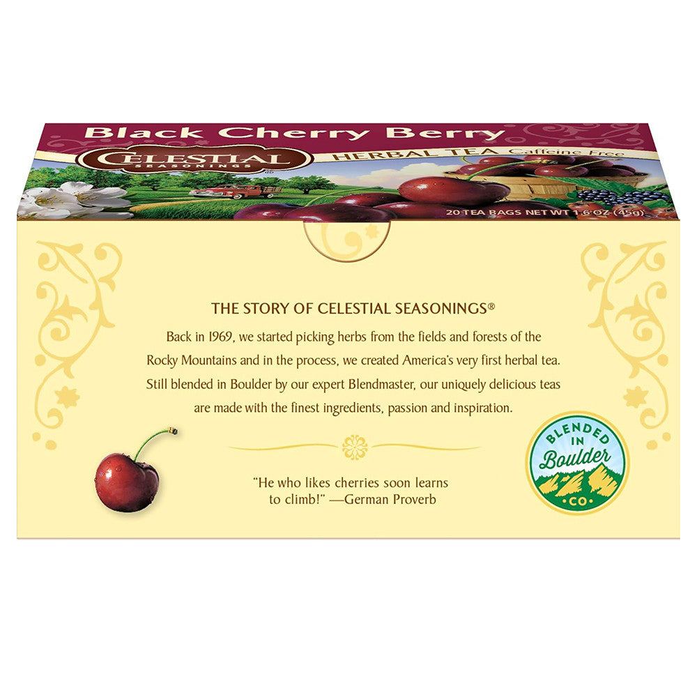 Celestial Seasonings Herb Tea, Black Cherry Berry - 20 Tea Bags