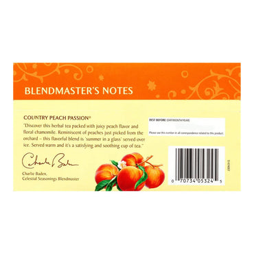 Celestial Seasonings Herbal Tea, Country Peach Passion, 20 Tea Bags