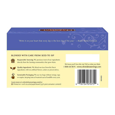 Celestial Seasoning Caffeine Free Natural Herbal Tea, True Blueberry - 20 Tea Bags