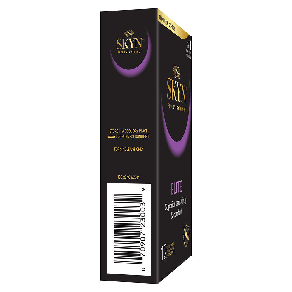 Skyn Elite Non Latex Lubricated Condoms, 12 Ea