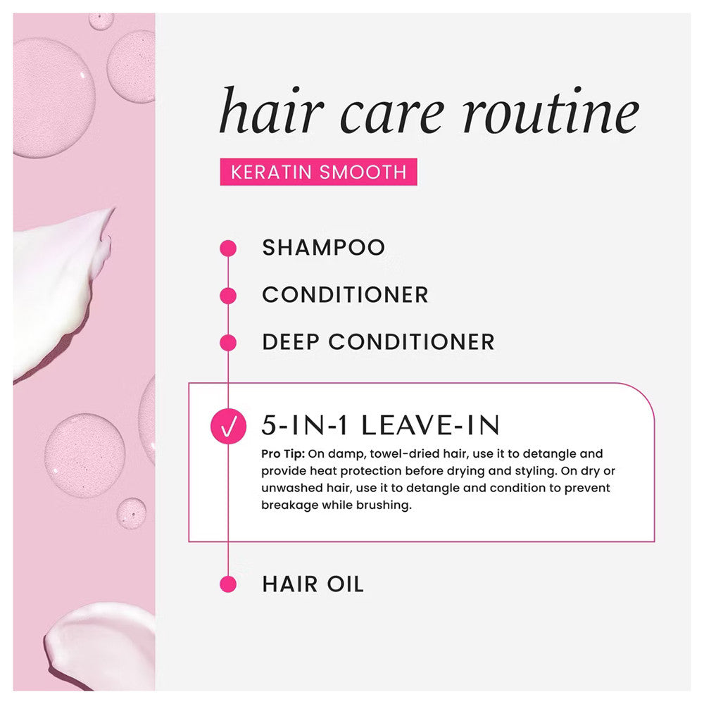 Hask Keratin Smooth Protein 5-in-1 Leave in Spray, 6 Oz