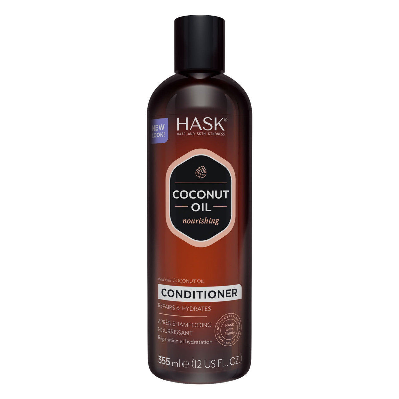 Hask Monoi Coconut Oil Nourishing Conditioner, Gluten Free, 12 oz