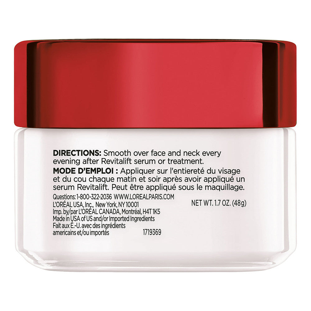 Loreal Advanced Revitalift Night Cream, Anti-Wrinkle And Firming Moisturizer - 1.7 Oz