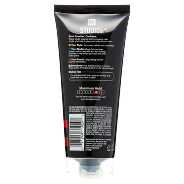 Loreal Studio Line Head Lock Mega Hard Hold Hair Gel, Extreme Hold, Curl And Frizz Control - 6.8 Oz