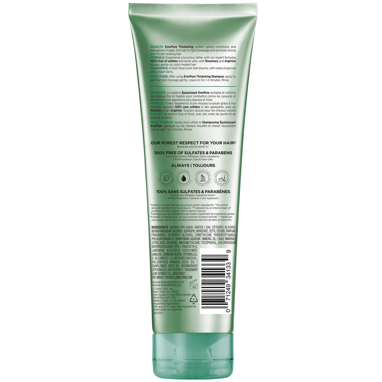 Loreal Paris Ever Strong Sulfate Free Thickening Hair Conditioner, 8.5 Oz