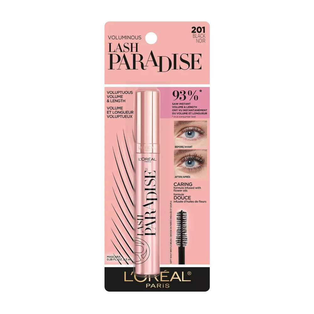 LOreal Paris Voluminous Lash Paradise Mascara, Black, 1 Ea