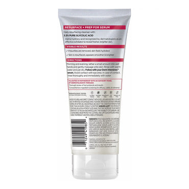 LOreal Paris Revitalift Derm Intensives Pure Glycolic Acid Cleansing Gel, Brighter Skin, 6.7 Oz