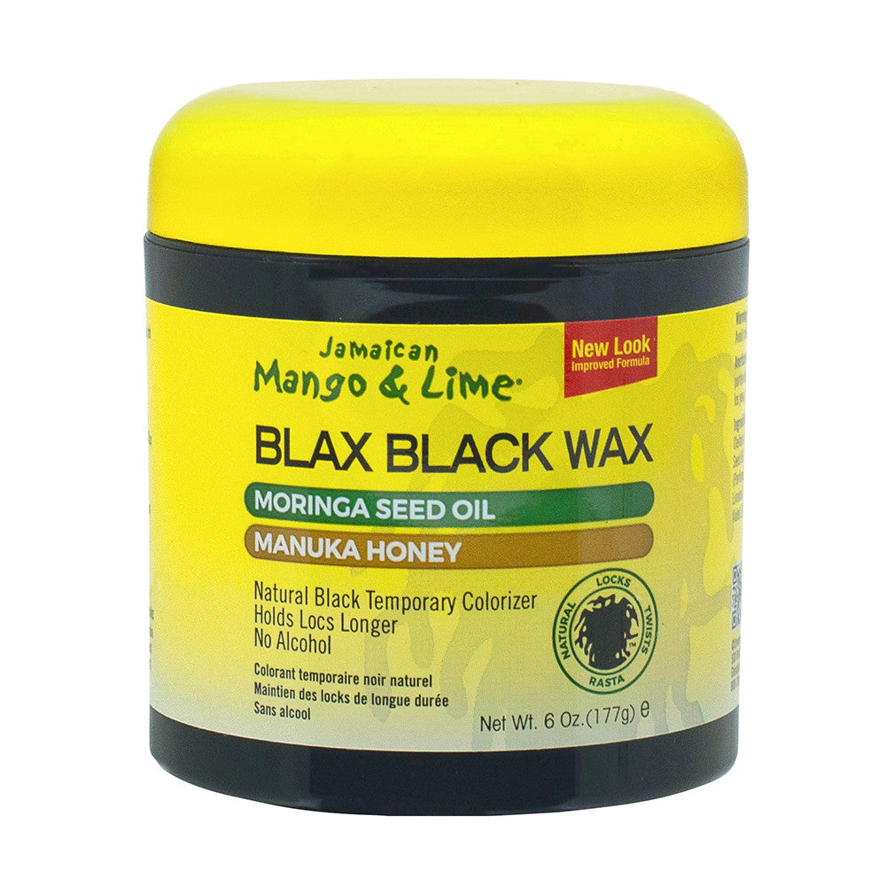 Jamaican Mango and Lime Blax Black Wax Holds Locs, 6 Oz