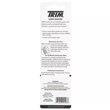 Trim Salon Boards Grit, Heavy Duty/Medium, 2 Ea