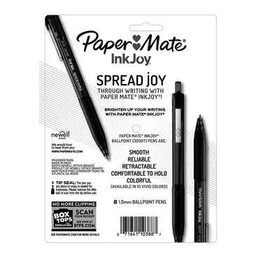 Paper Mate Ink Joy 300RT Ballpoint Pens, Comfort Grip, Medium, 8 Ea