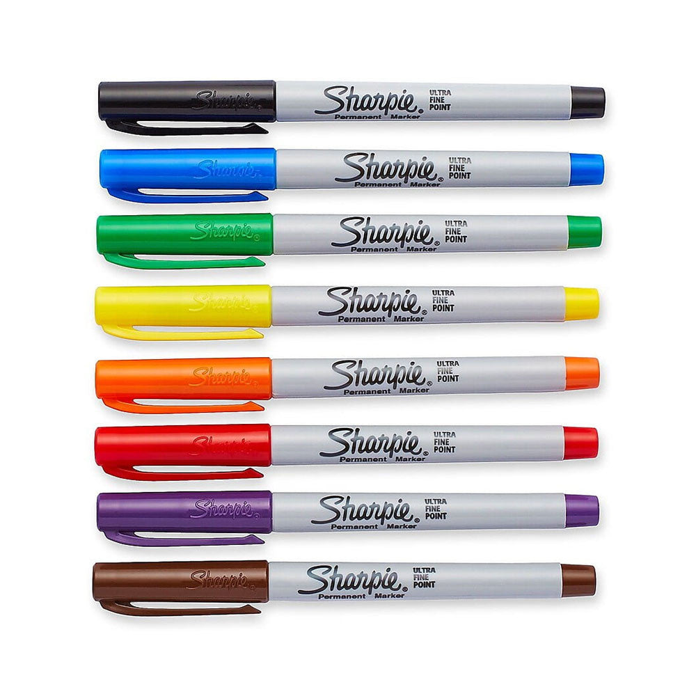 Sharpie Ultra Fine Point Permanent Marker, Assorted, 8 Ea