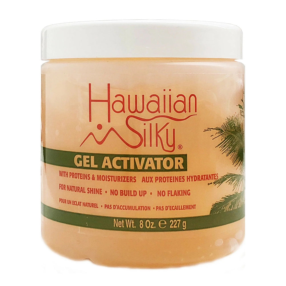 Hawaiian Silky Hair Styling Gel Activator Natural Shine 8Oz (227g)