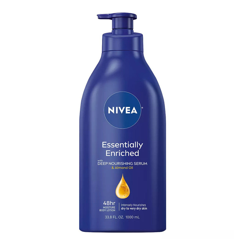 Nivea Essentially Enriched Body Lotion, Almond Oil, 33.8 Oz