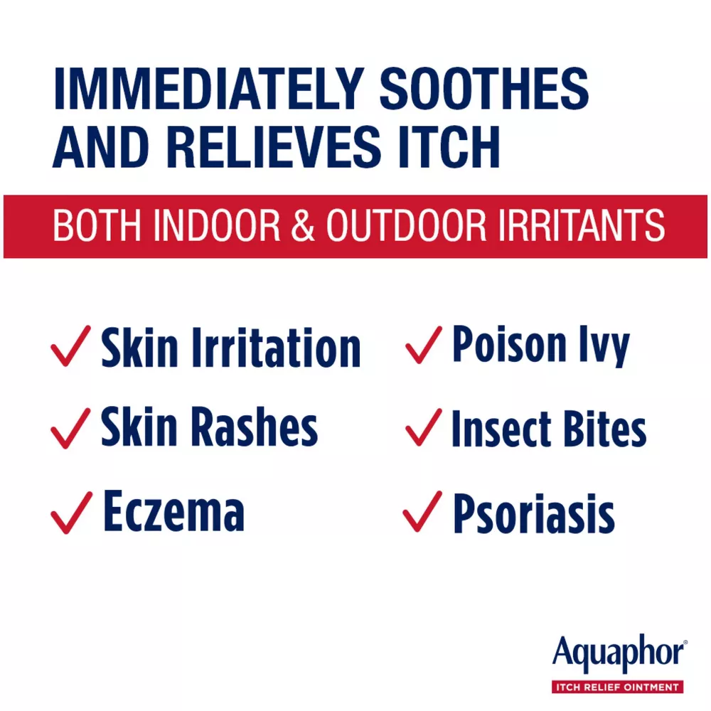 Aquaphor Itch Relief Ointment, 1% Hydrocortisone, 1 Oz