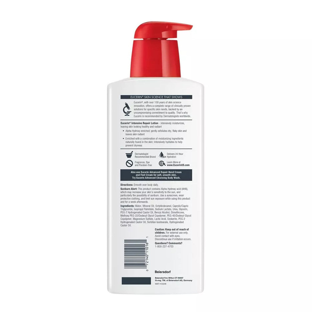 Eucerin Plus Dry Skin Therapy Intensive Repair Enriched Lotion, 16.9Oz