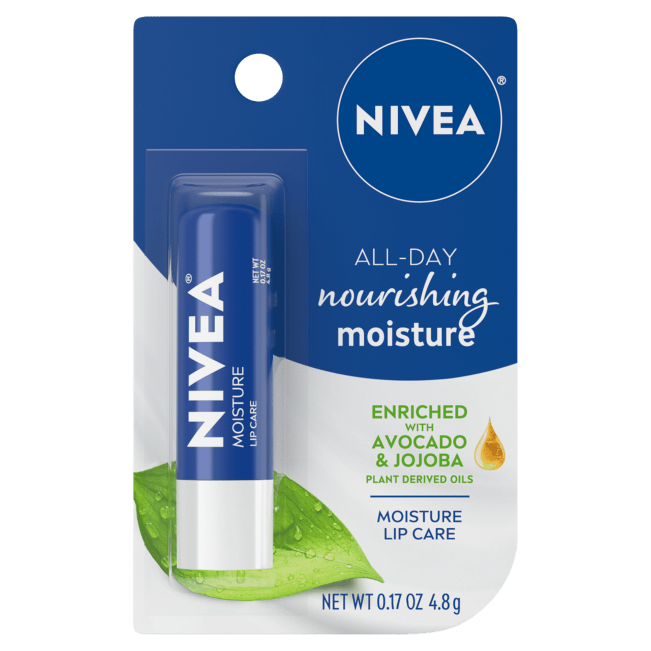 Nivea Moisture Lip Care Stick, 0.17 Oz