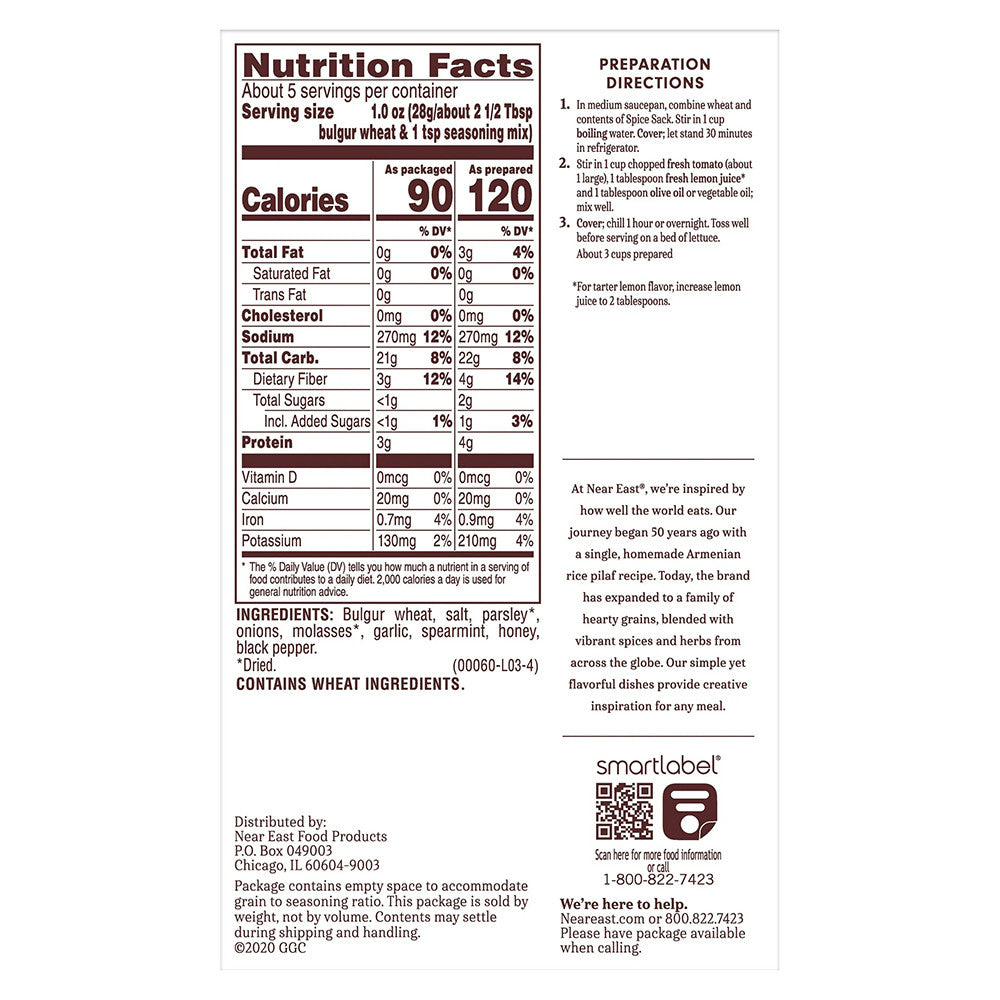 Near East Tabouleh Grain Mix, 5.2 Oz