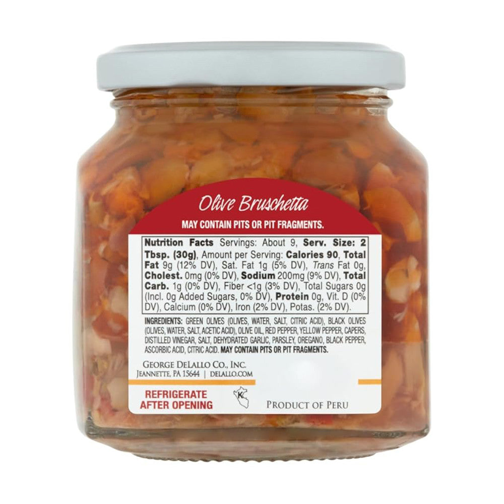 DeLallo Olive Bruschetta Jar, 10 Oz